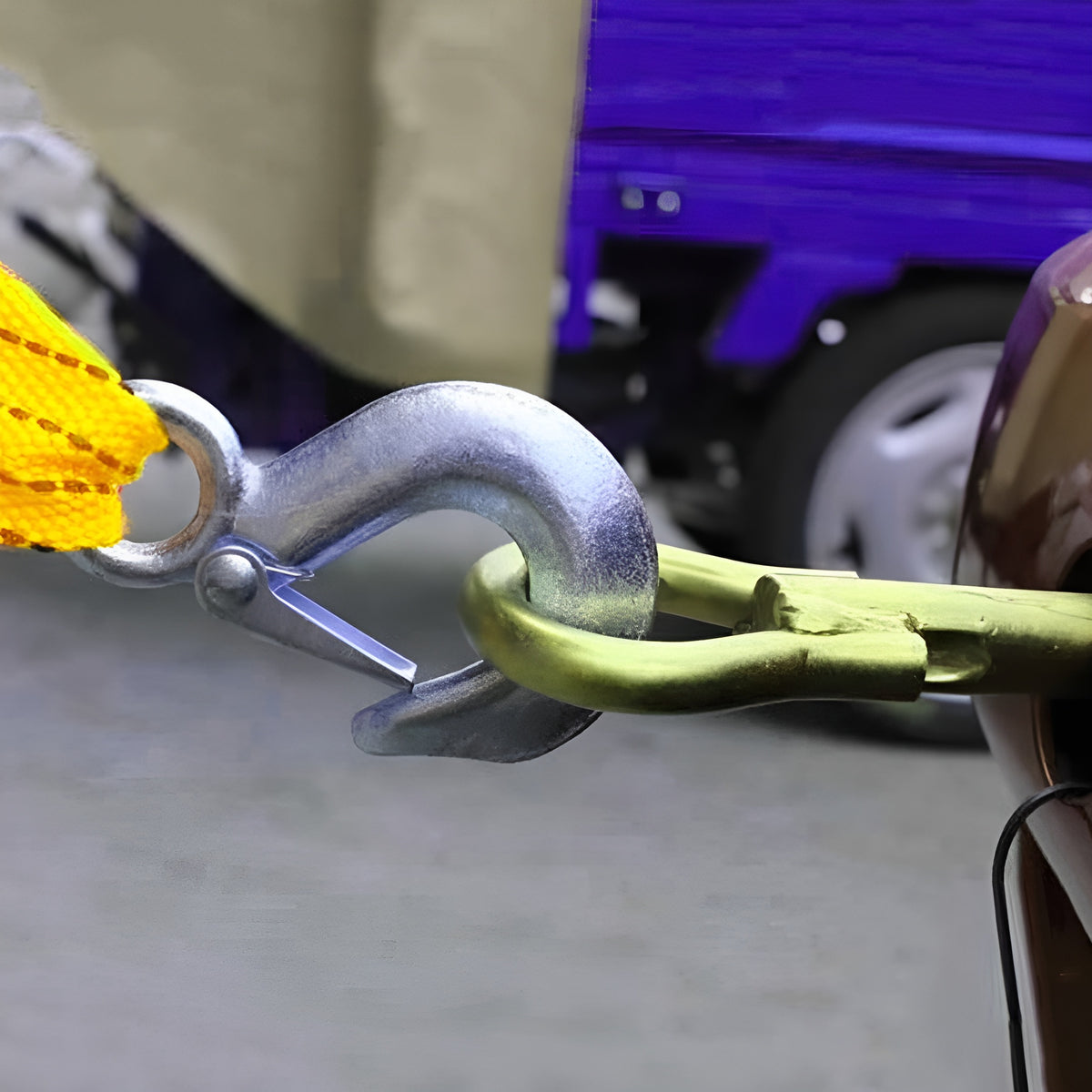 Cuerda de remolque para carro con gancho cincha