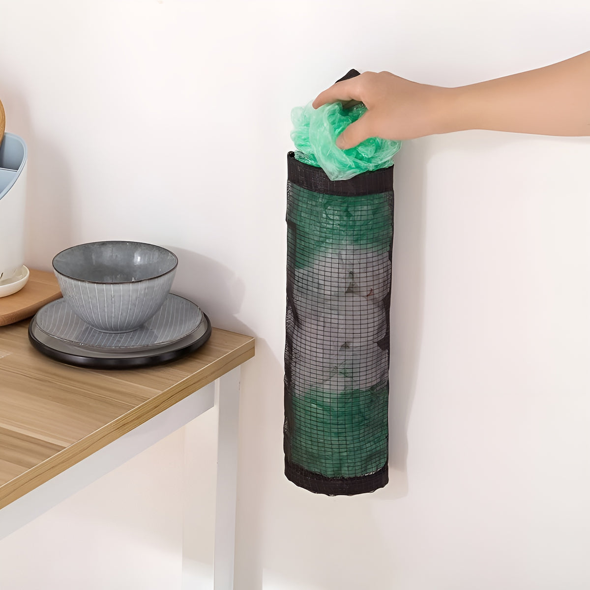 Organizador para bolsas de plástico – Detalle de calidad y acabado – NQLN Store