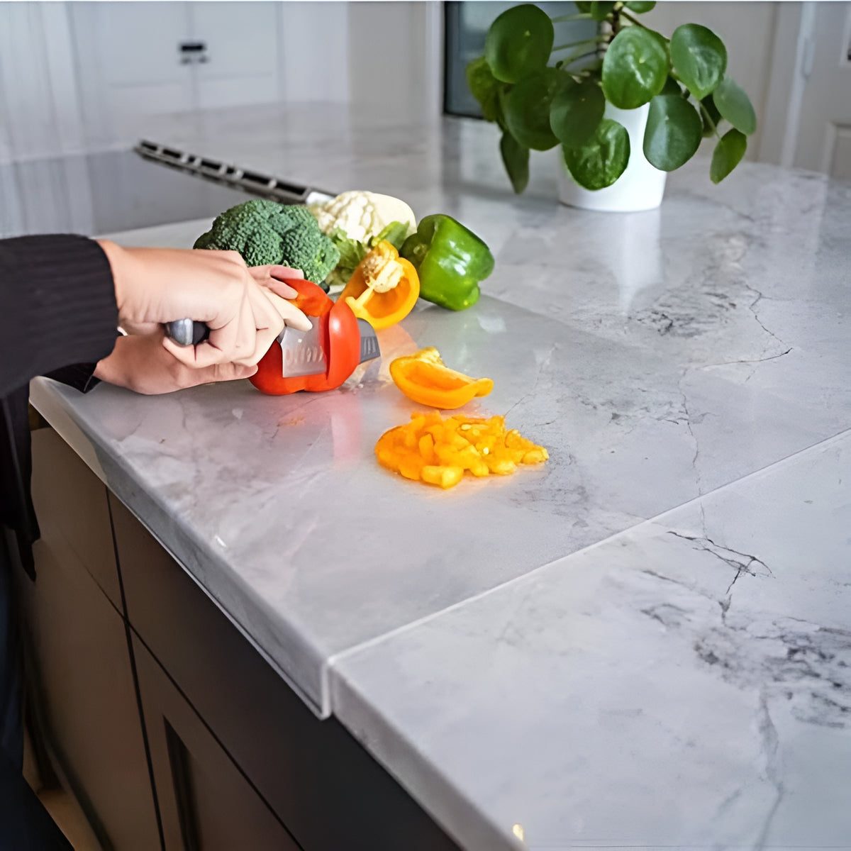 Tabla acrílica transparente de cortar para encimera de cocina – Tienda online NQLN Store Venezuela