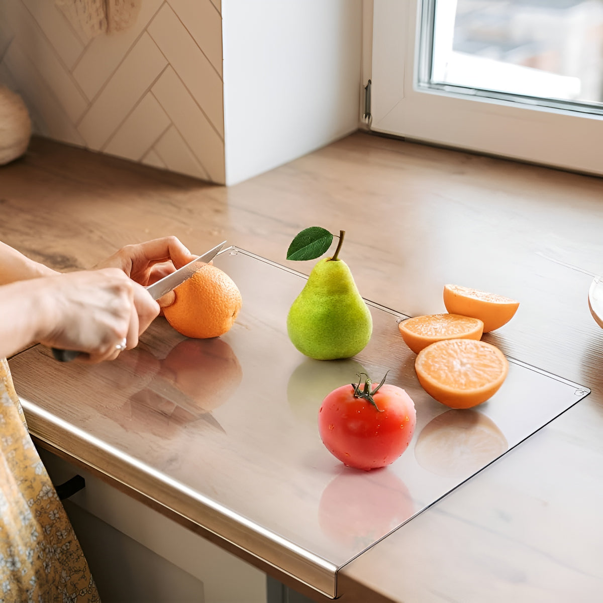 Tabla acrílica transparente de cortar para encimera de cocina – Tienda online NQLN Store Venezuela
