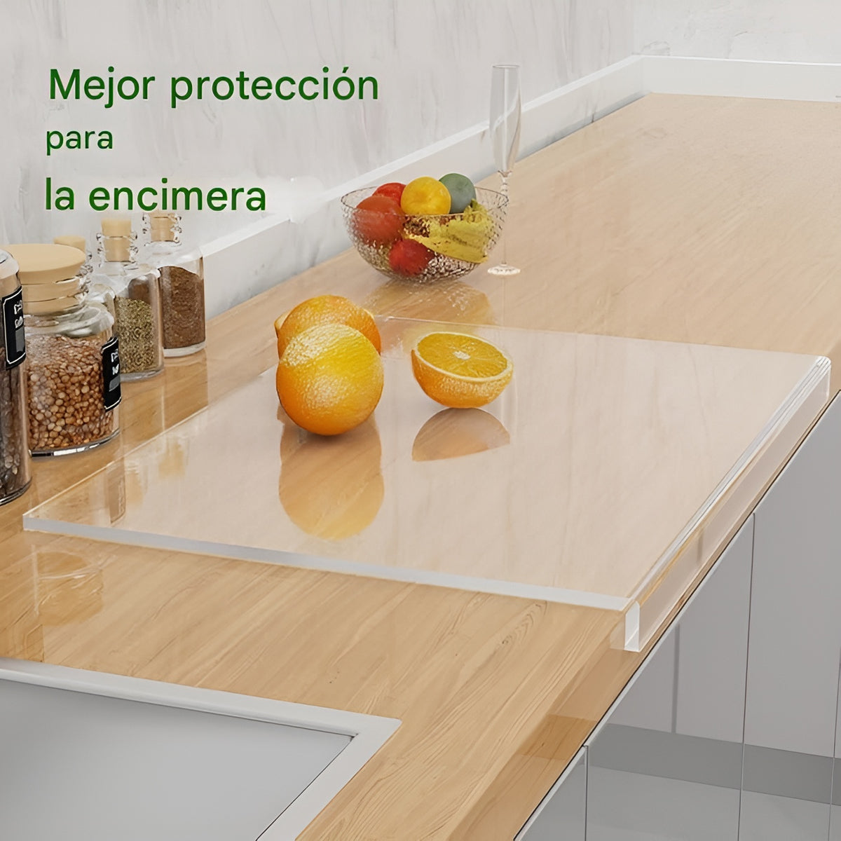 Tabla acrílica transparente de cortar para encimera de cocina – Tienda online NQLN Store Venezuela