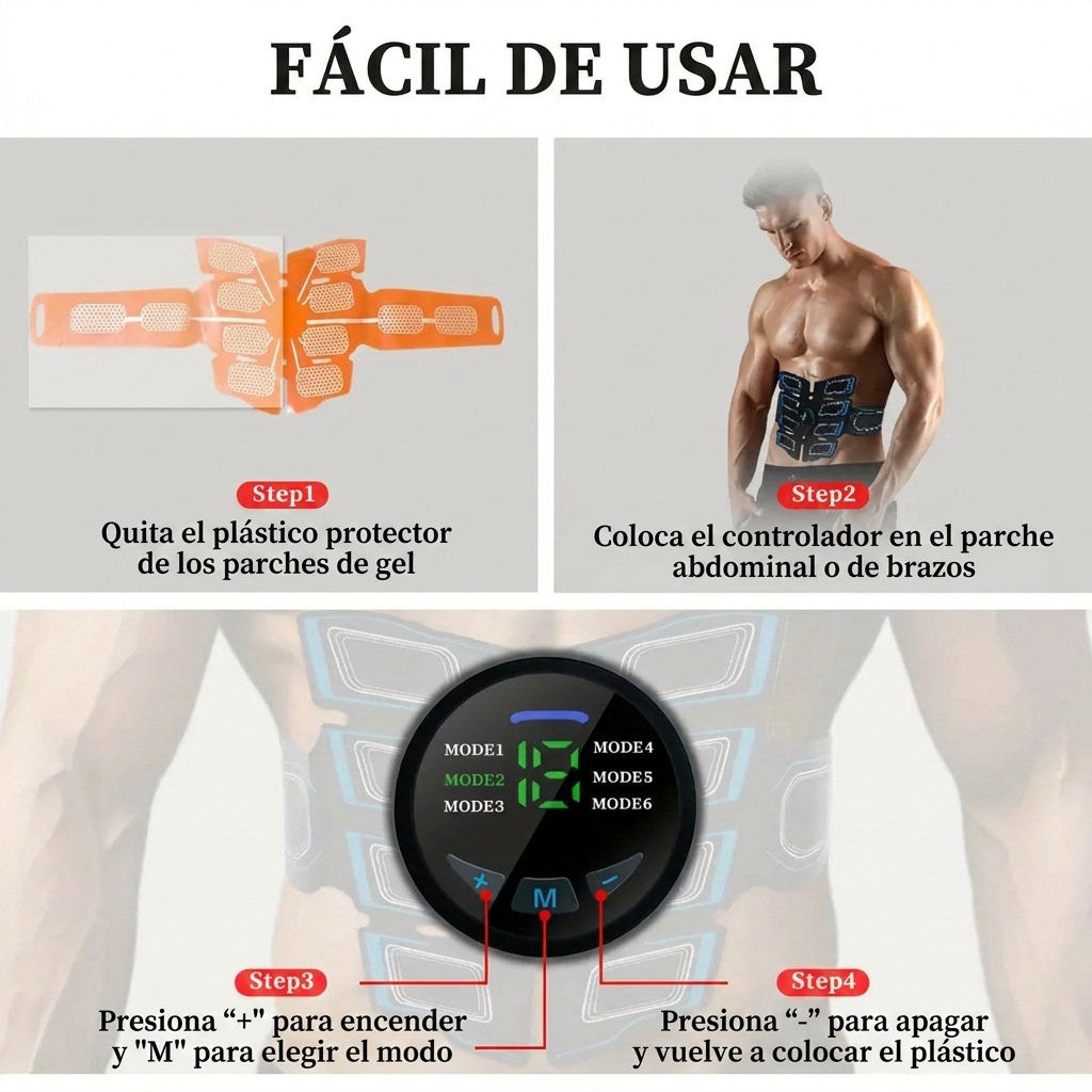 Cinturón Electroestimulador Abdominal