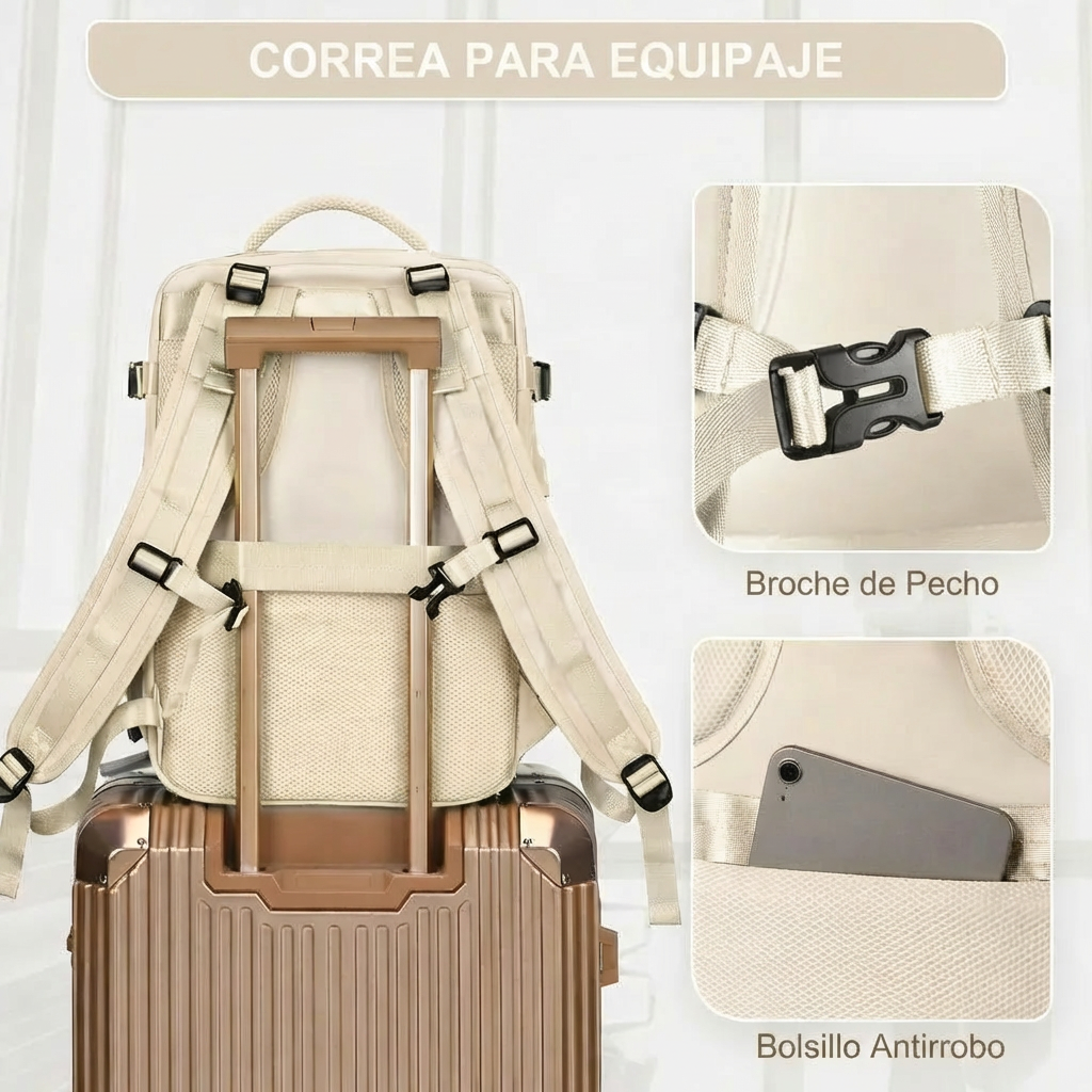 Bolso viajero con compartimiento para zapatos
