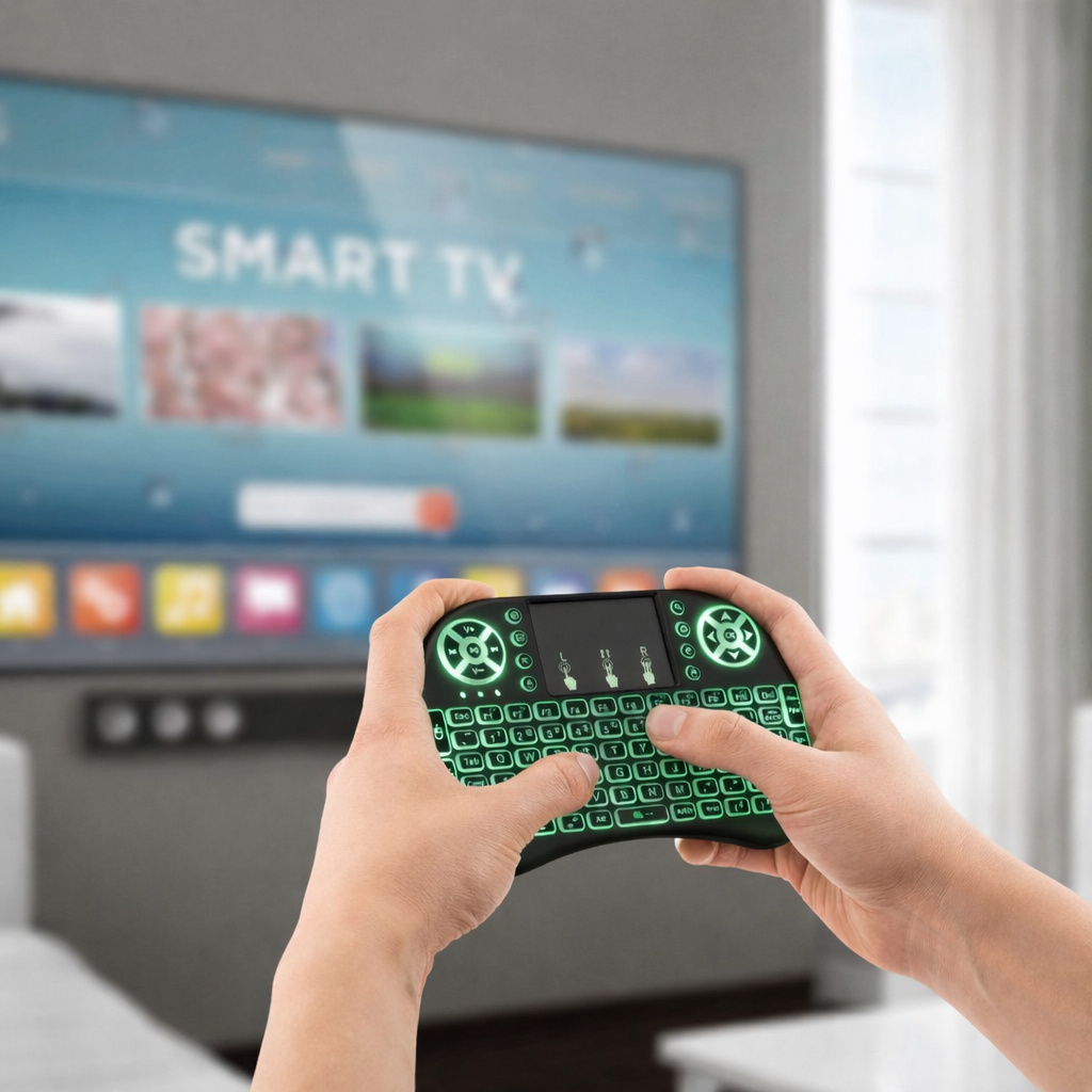 Mini Teclado Inalambrico Led para Smart Tv