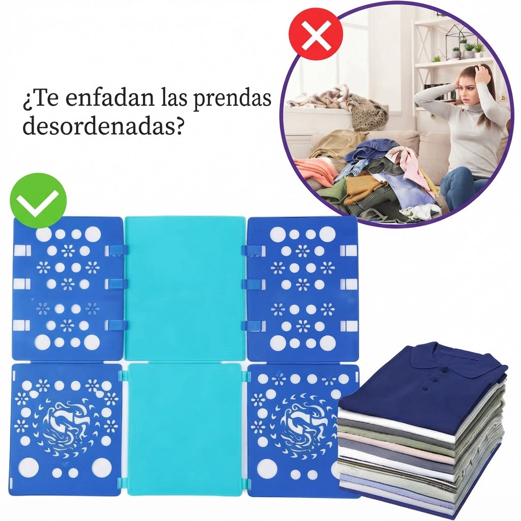 Dobladora plegable para camisas y franelas