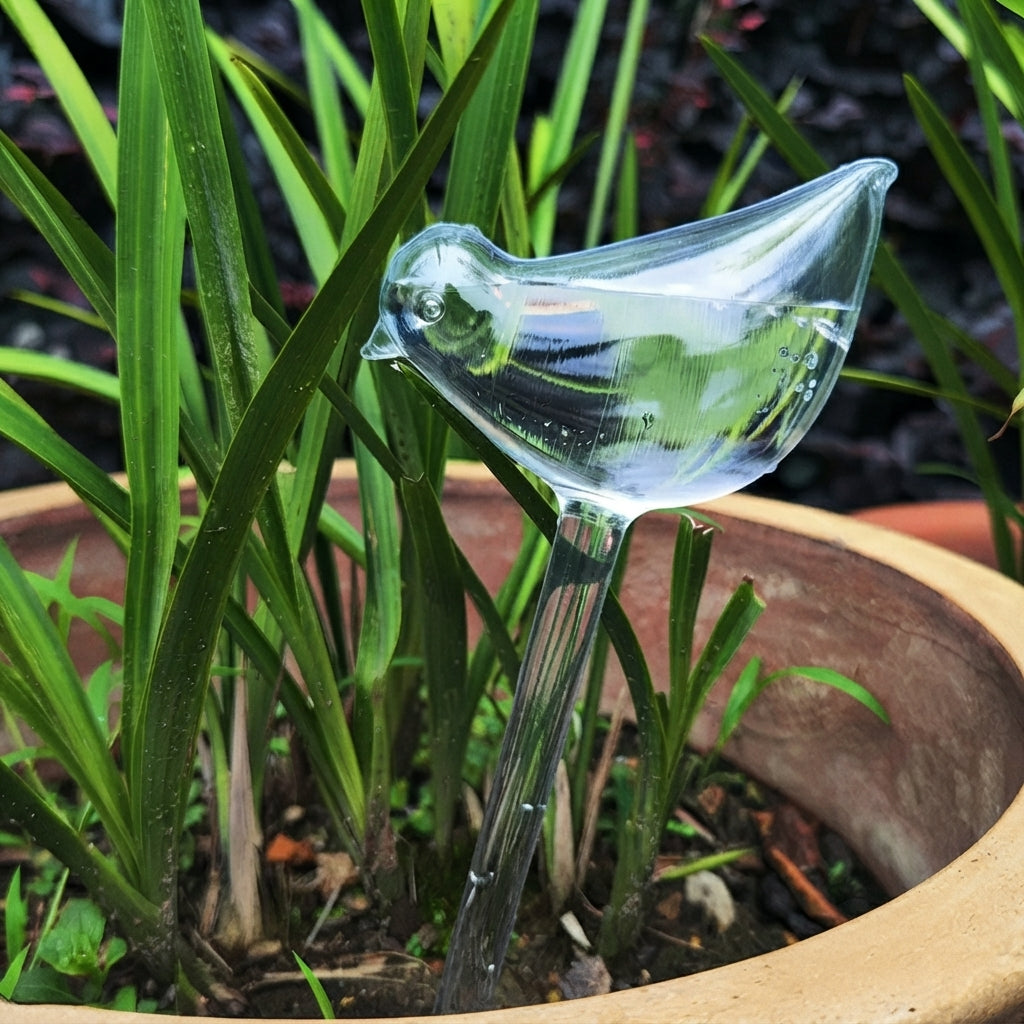 Dispensador automatico de agua para plantas