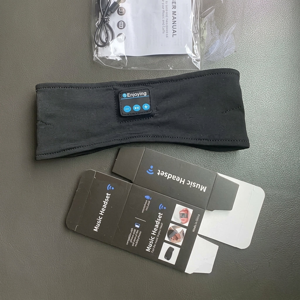 Cintillo con auriculares Bluetooth para ejercicio