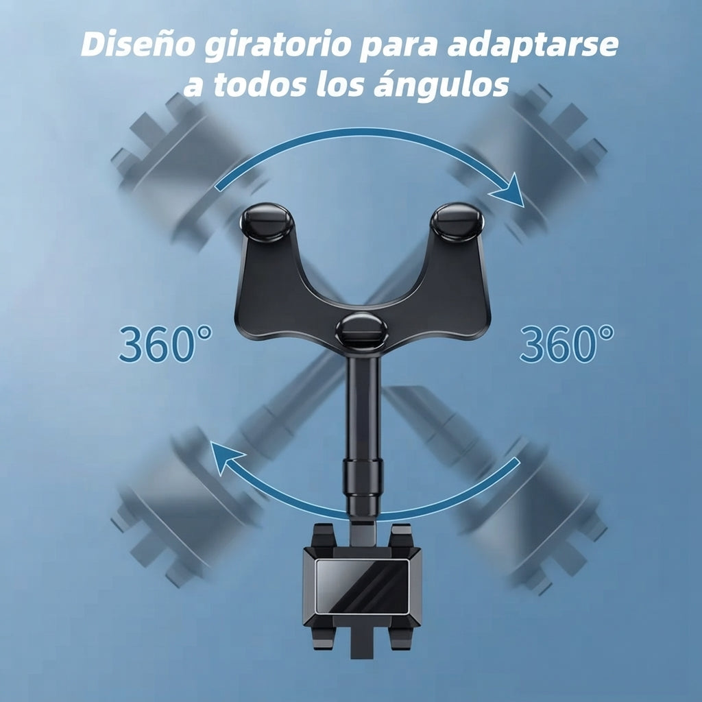 Soporte de telefono para retrovisor de carro