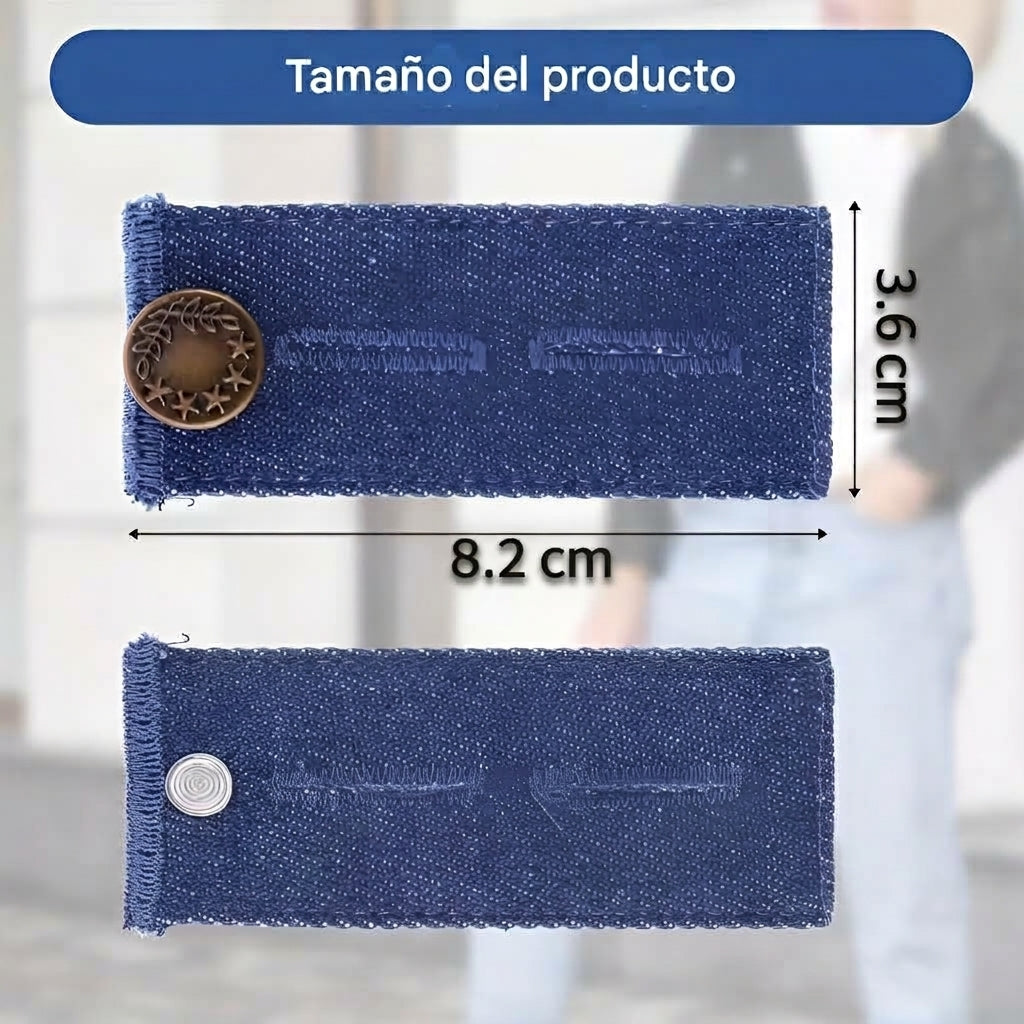 Extensor de cintura elastica para pantalones