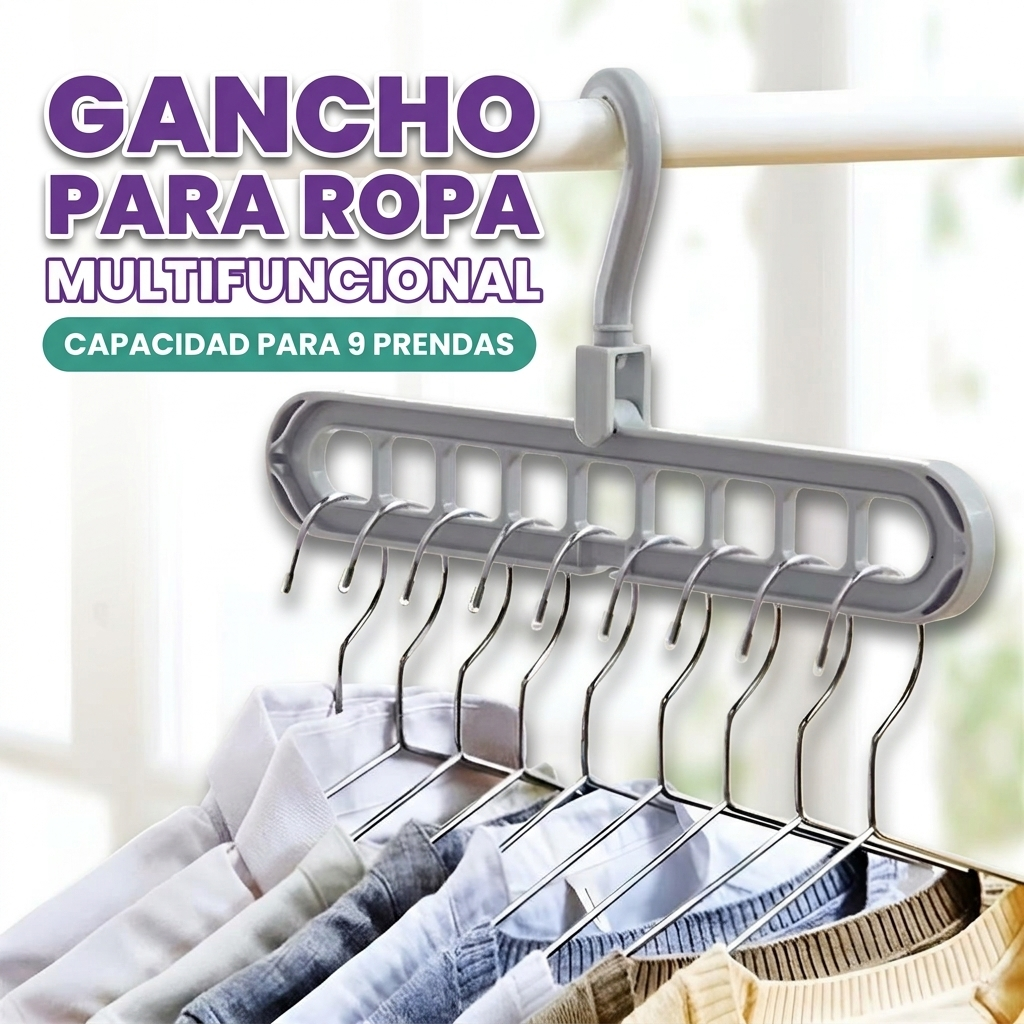 Gancho para ropa multifuncional