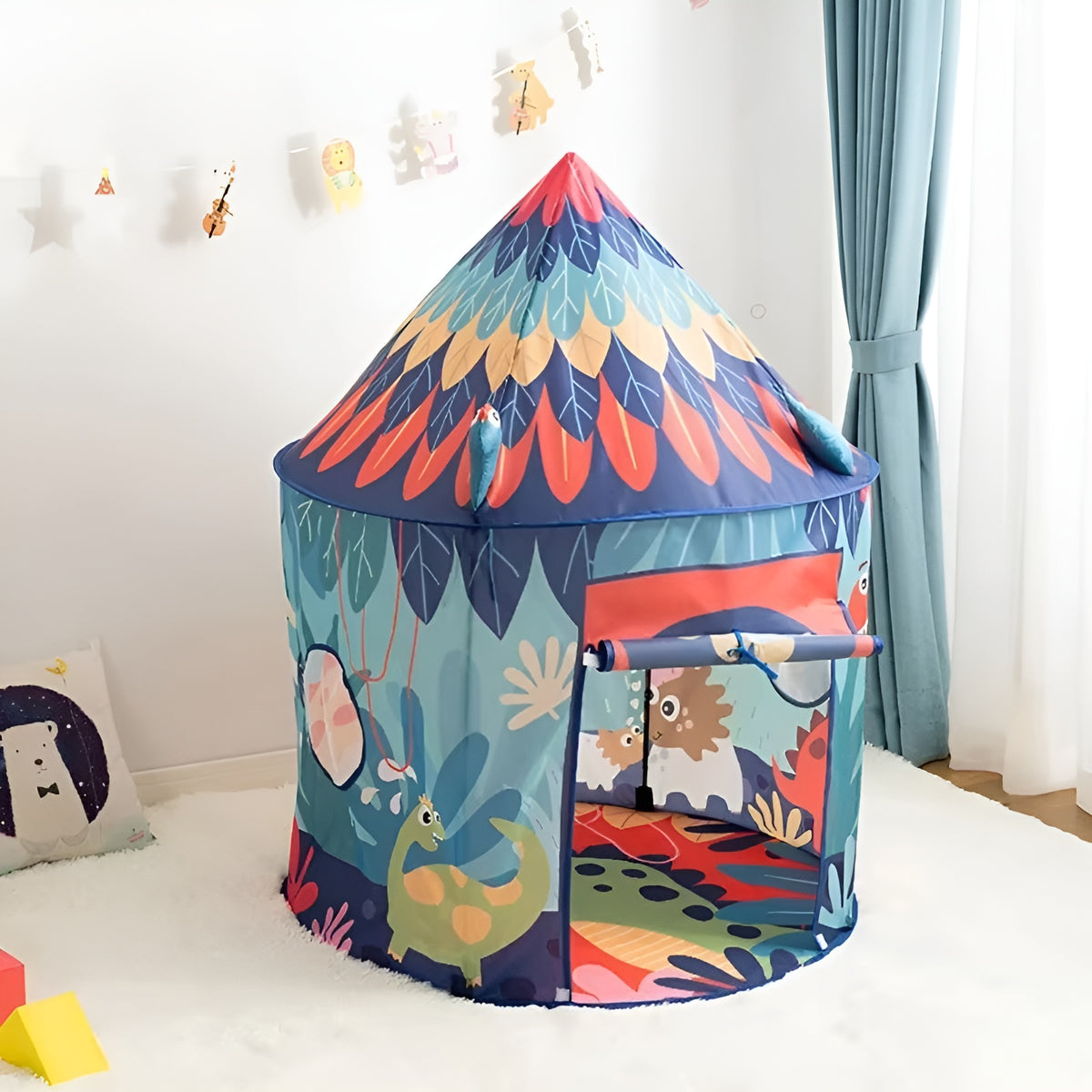 Carpa de juegos única de dinosaurios para niños como juguete – Vista adicional – Disponible en NQLN Store Venezuela
