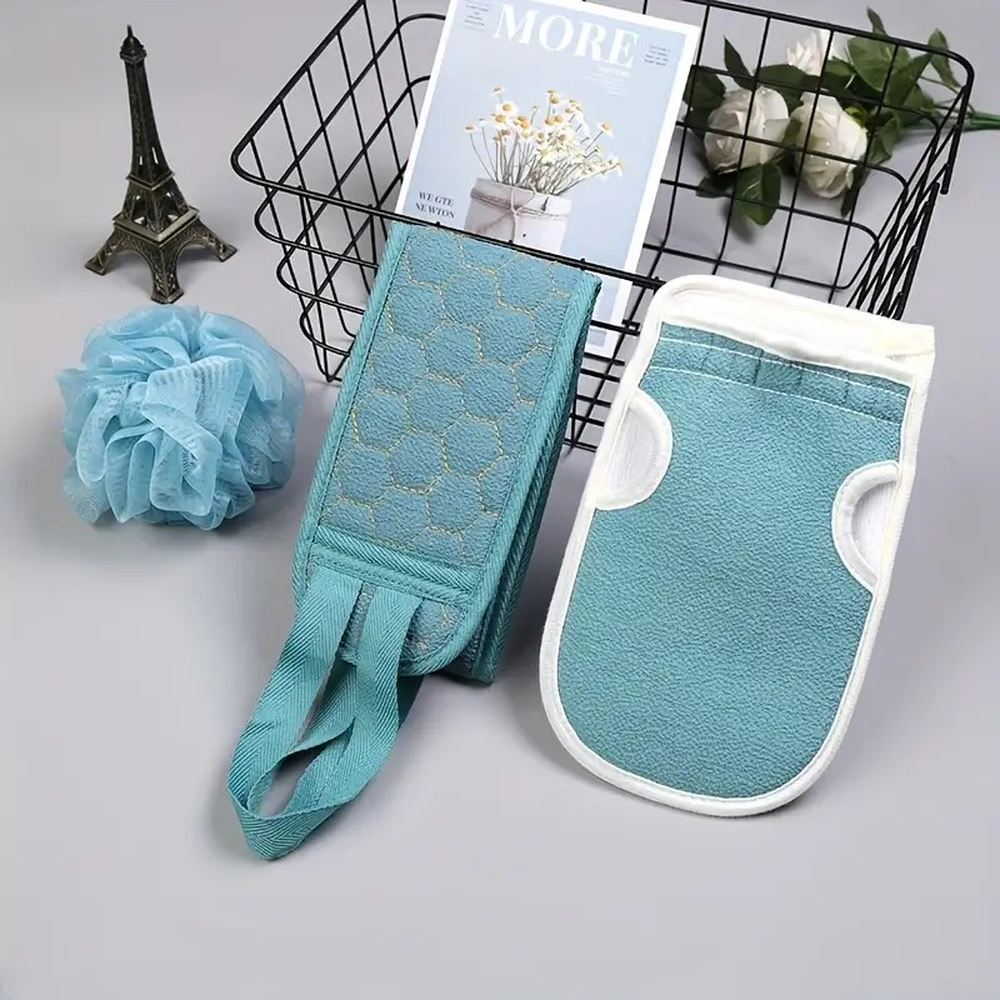 Juego de 3 accesorios exfoliantes