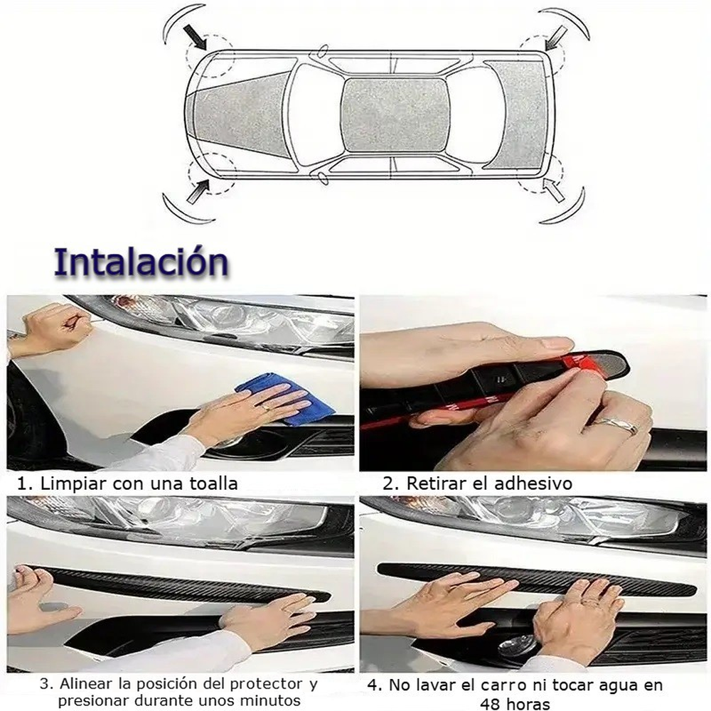 Protector de parachoque para carro (pack de 2)