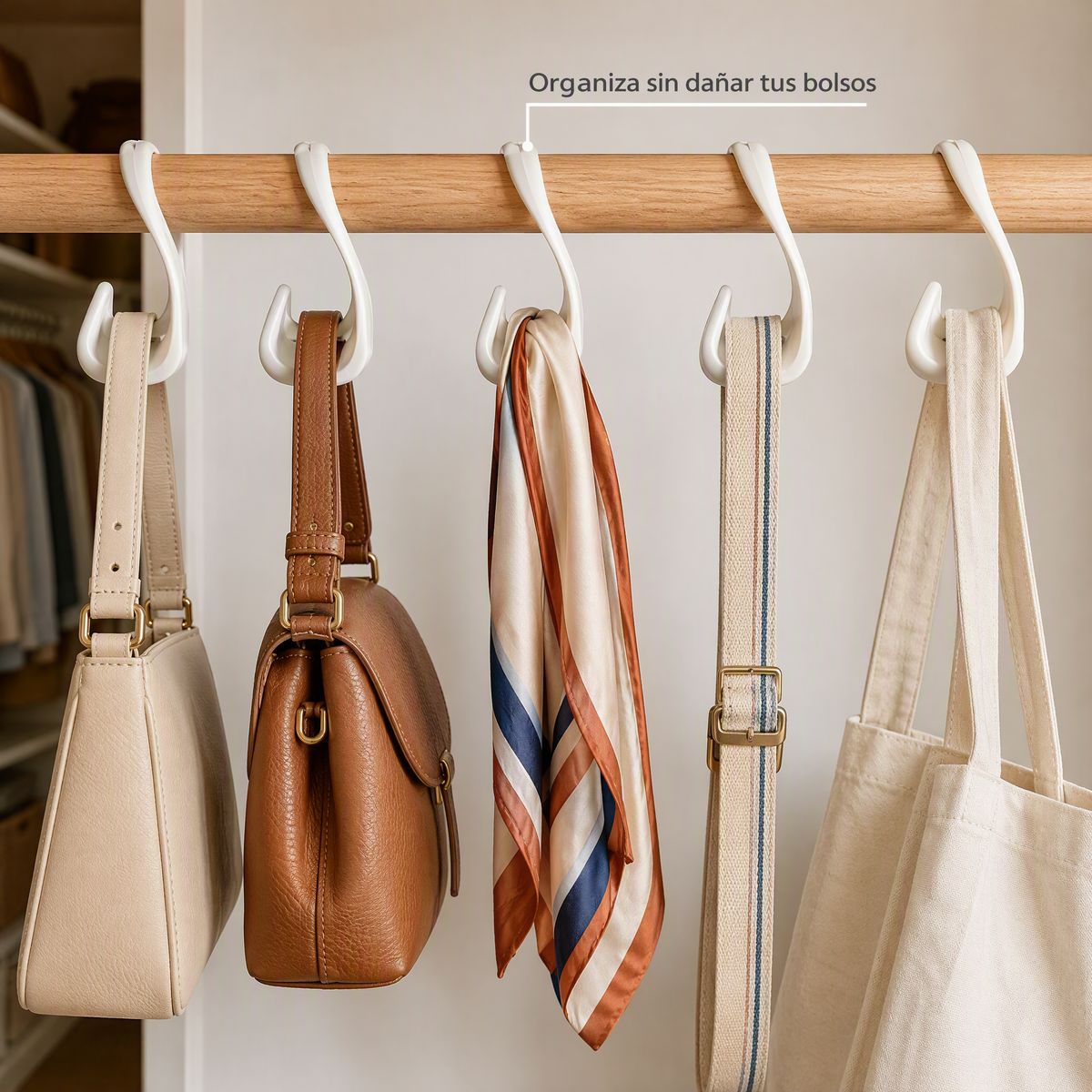 Gancho para bolsos