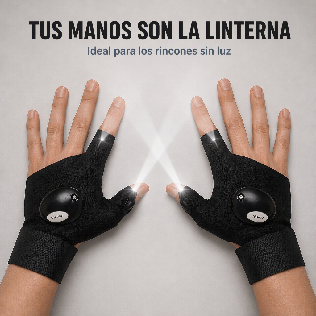 Guantes de linterna LED (pack de 2)