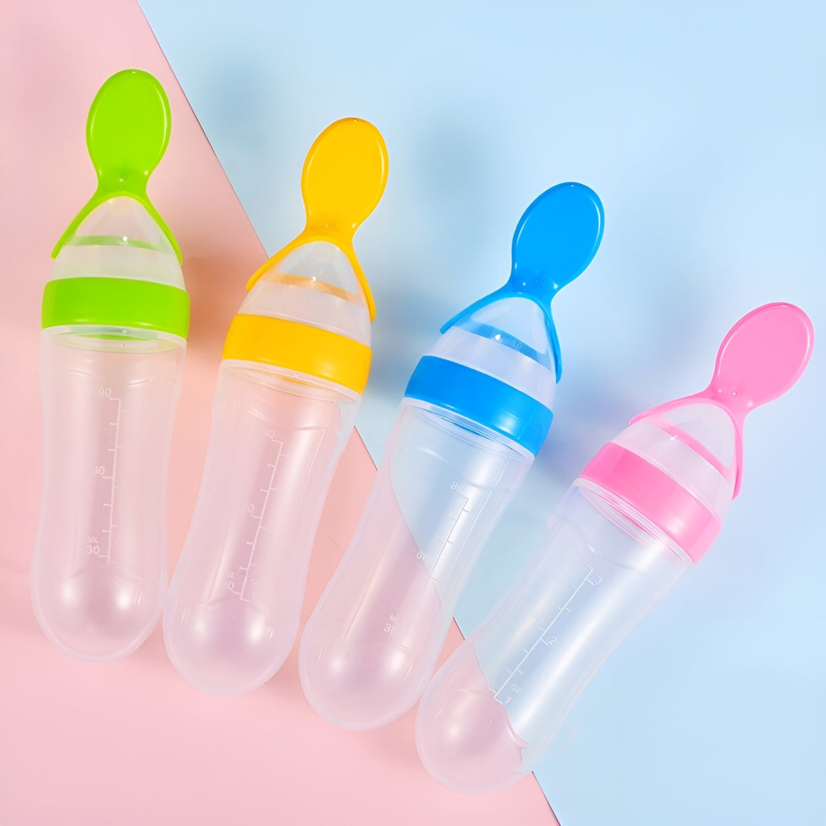 Botella de silicona con cuchara y cubierta 90ml – Tienda online NQLN Store Venezuela