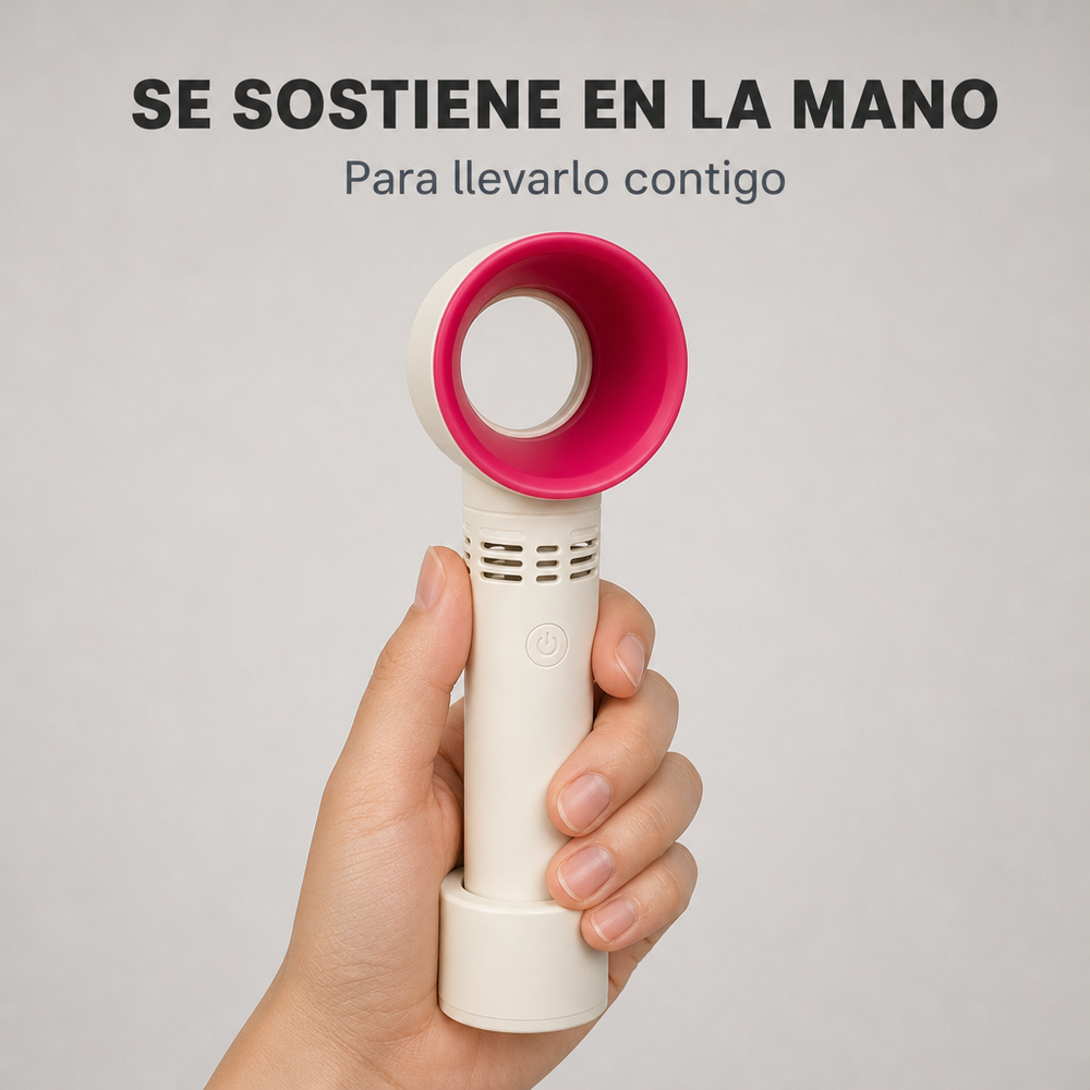 Mini ventilador portatil sin aspas con cable USB