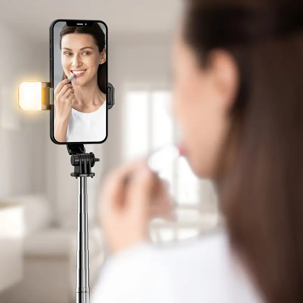 Tripode de palo selfie extensible con control remoto inalambrico