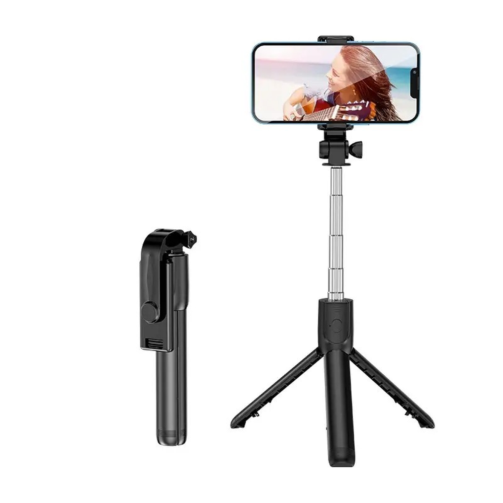 Tripode de palo selfie extensible con control remoto inalambrico