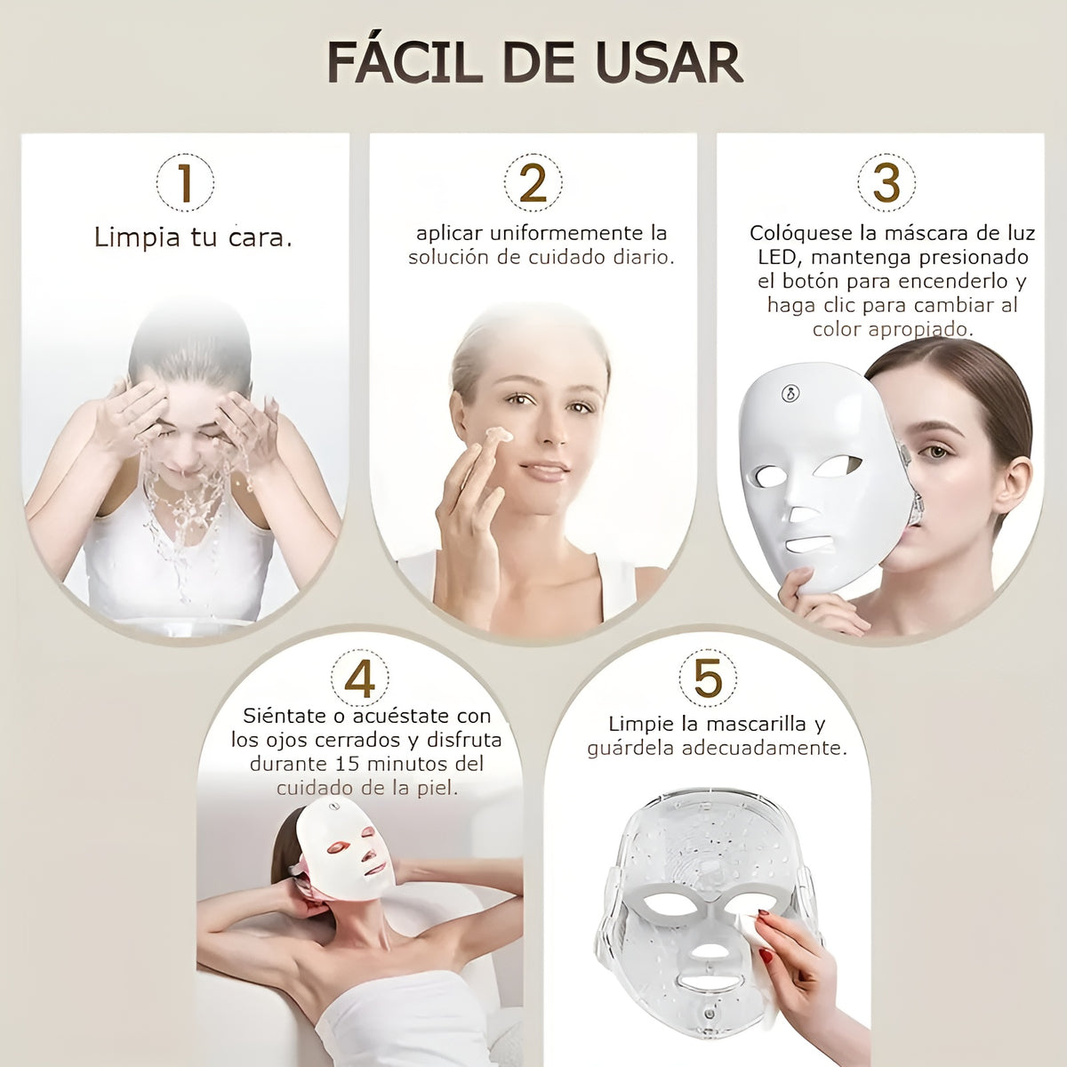 Máscara de terapia LED – Envío a toda Venezuela – NQLN Store