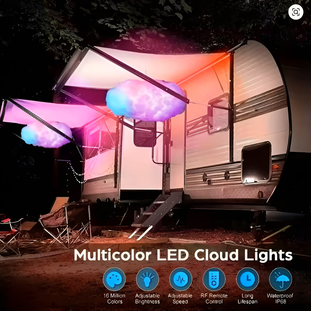 Luces LED en forma de nubes 3D – Tienda online NQLN Store Venezuela