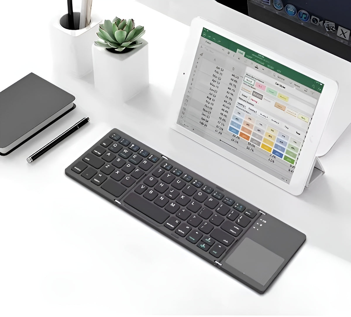 Mini Teclado Plegable con Bluetooth – Detalle de calidad y acabado – NQLN Store