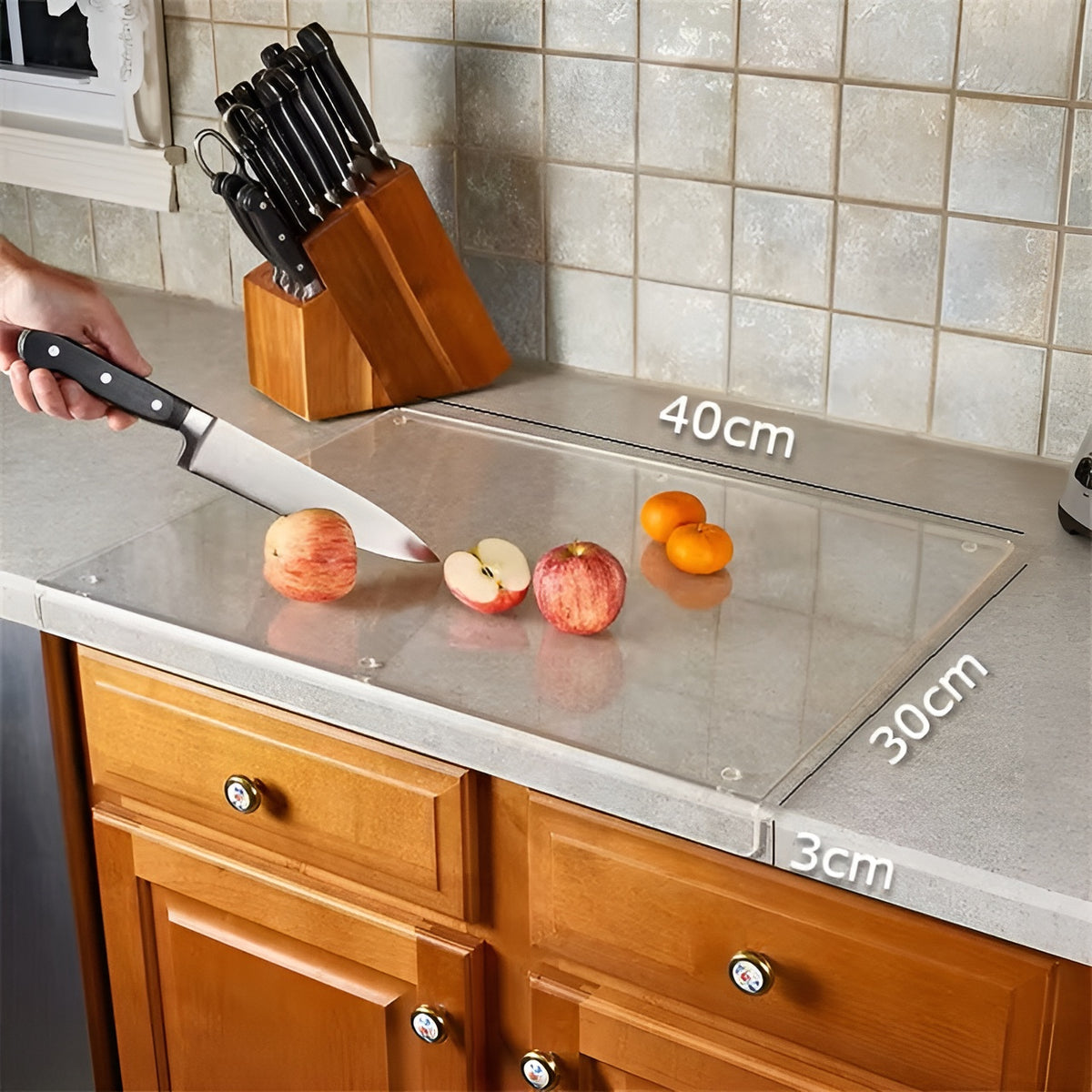 Tabla acrílica transparente de cortar para encimera de cocina – Comprar en Caracas, Margarita y toda Venezuela – NQLN Store