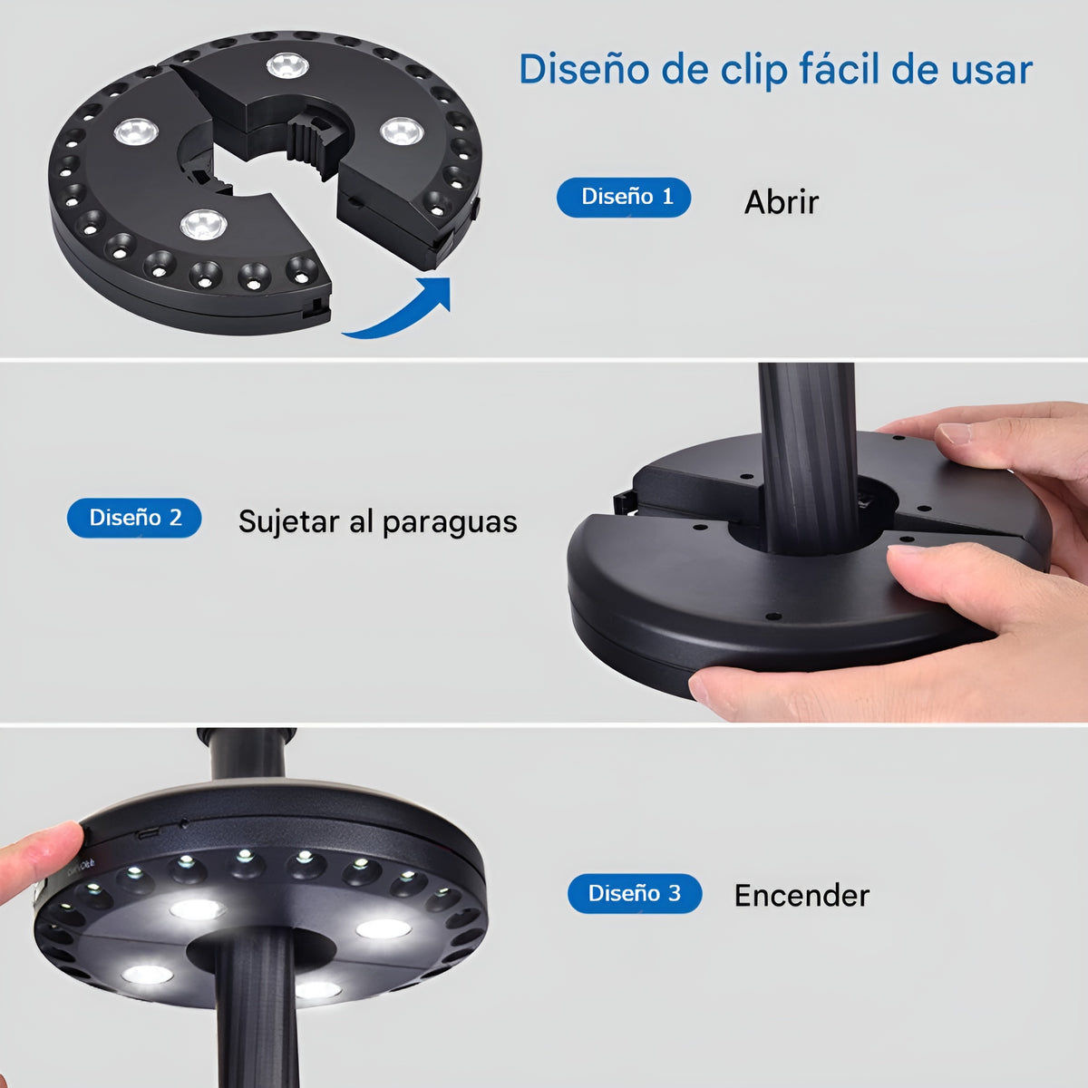 Lampara de toldo portátil – Vista de cerca del producto – NQLN Store