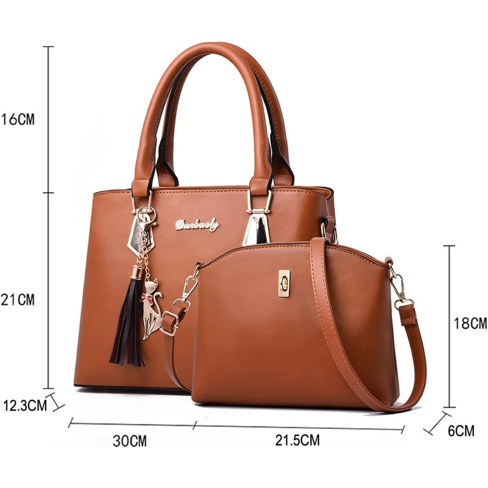 Duplex de cartera de mano con asa bandolera (set de 2)
