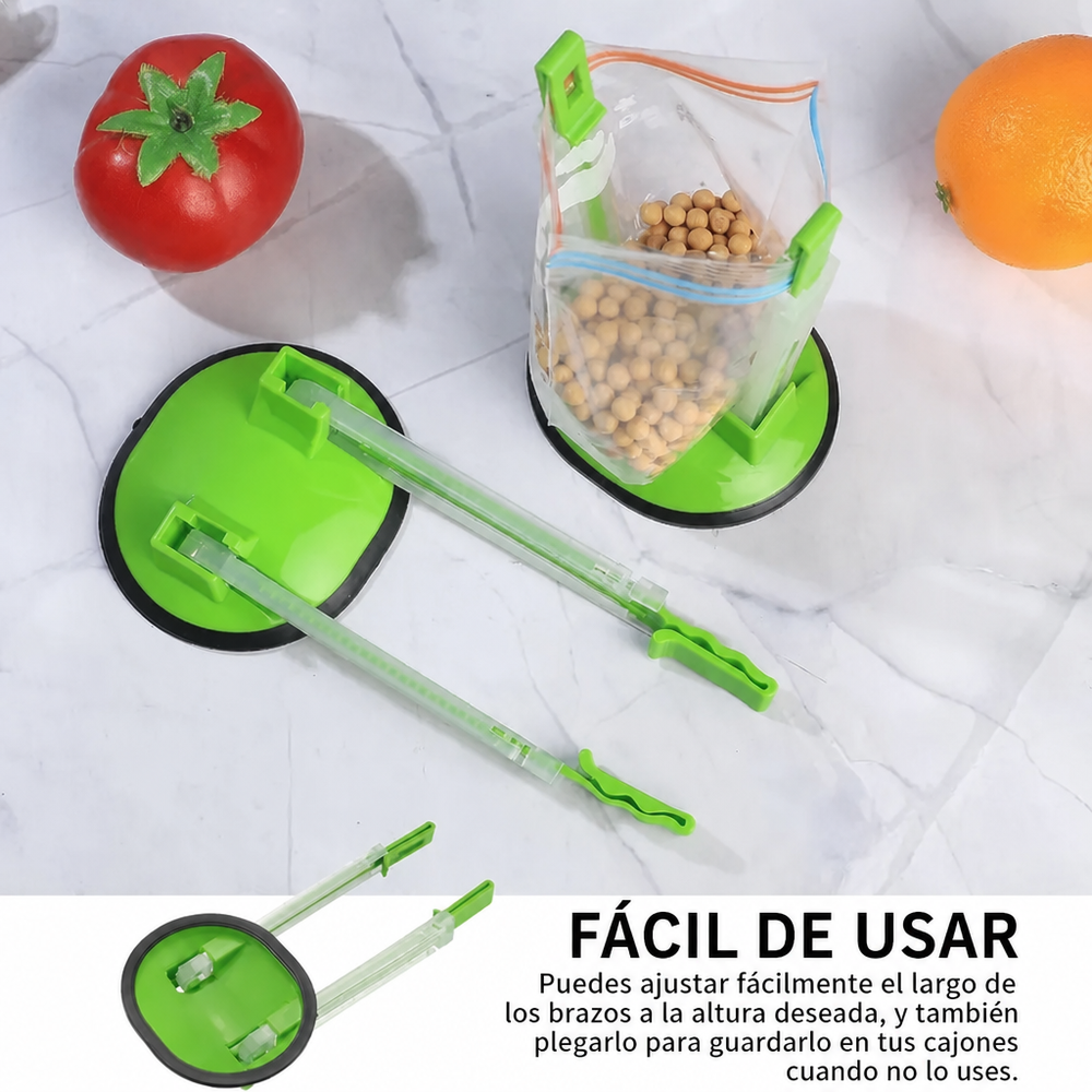 Sostenedor de bolsas de plastico