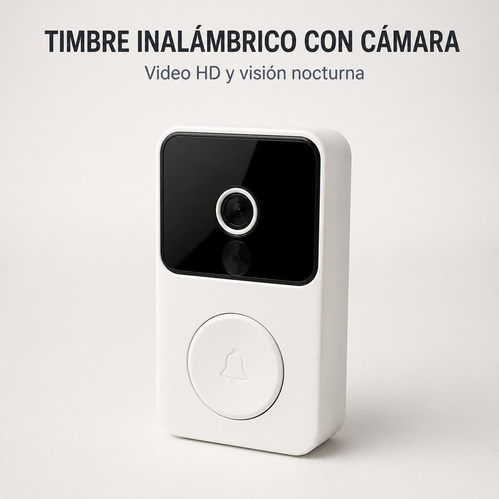 Timbre inalambrico con camara de video
