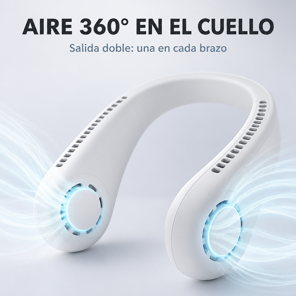 Ventilador de cuello portatil