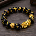 Pulsera de obsidiana negra Feng Shui