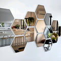Espejo sin vidrio con forma hexagonal acrílica 3D (24 unidades) – Comprar al mejor precio en NQLN Store Venezuela