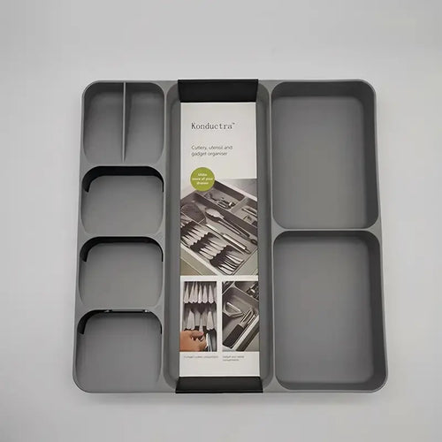 Caja de almacenamiento de cubiertos para gaveta