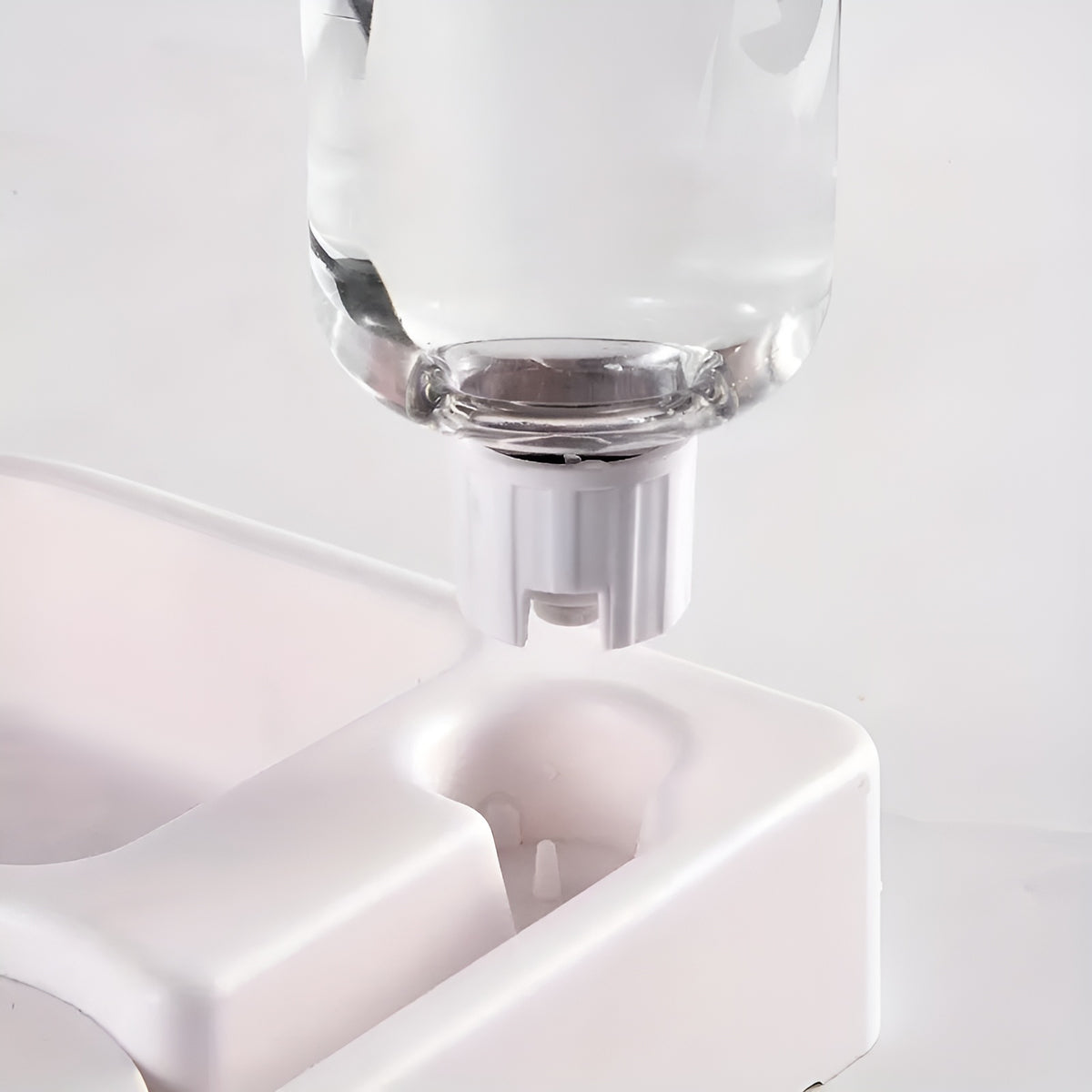 Dispensador de esquina en forma de corazón para mascota – Vista de cerca del producto – NQLN Store