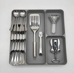 Caja de almacenamiento de cubiertos para gaveta