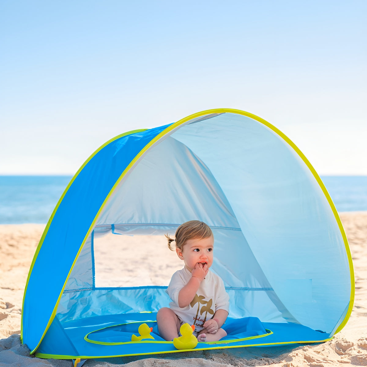 Carpa plegable de playa para bebes para piscina – Vista detalle del producto – NQLN Store