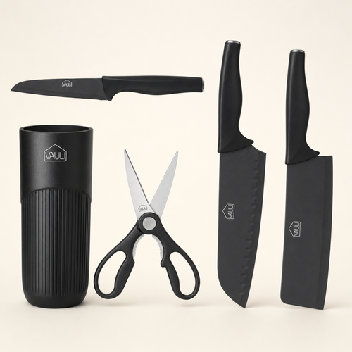 Set de cuchillos con base (5 piezas) VAULI