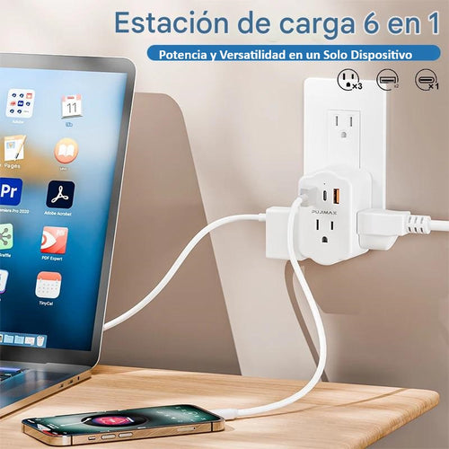 Adaptador de Pared con USB PUJIMAX (PACK 2)