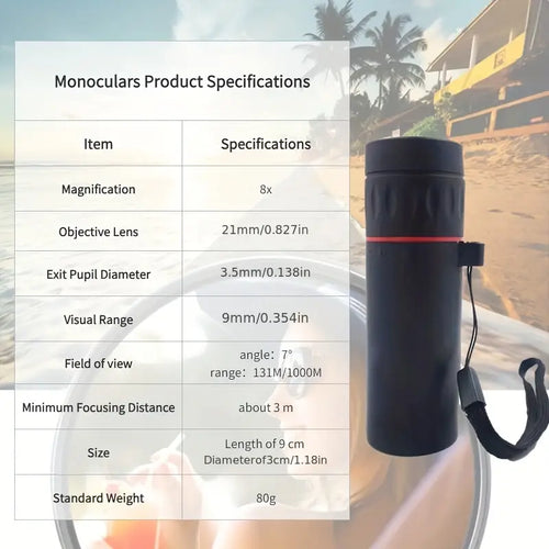 Monocular con clip para telefono