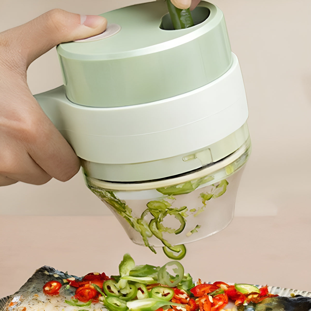 Cortador de verduras recargable 4 en 1 – Envío a toda Venezuela – NQLN Store