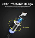 Cable de carga magnetico USB con luz LED 3 en 1 – Tienda online NQLN Store Venezuela