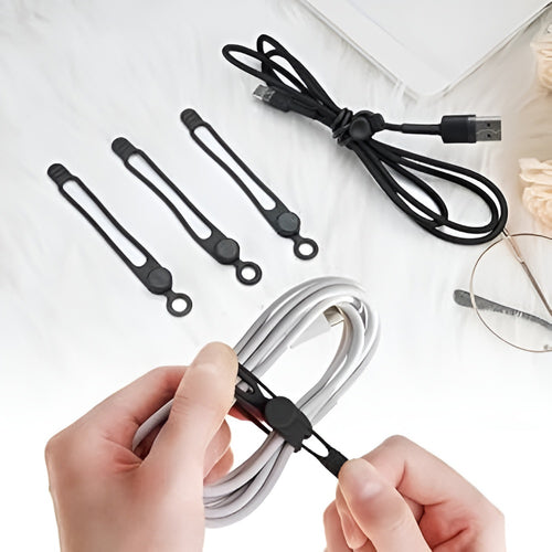 Organizador de cables elastico (Pack de 10)