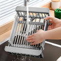 Escurridor de platos de cocina retráctil de acero inoxidable – Envío a toda Venezuela – NQLN Store