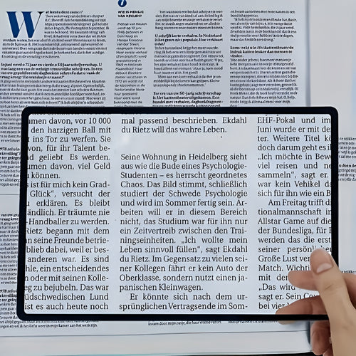 Lupa de PVC para lectura