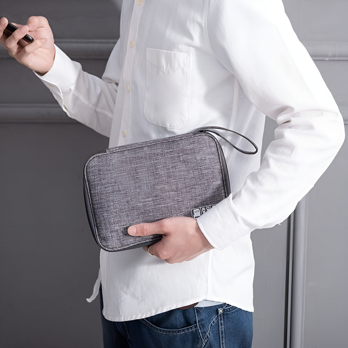 Bolso organizador de cables y equipos electronicos – Vista detalle del producto – NQLN Store