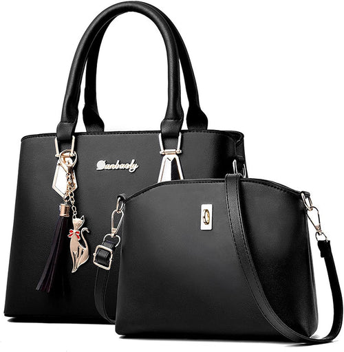 Duplex de cartera de mano con asa bandolera (set de 2)