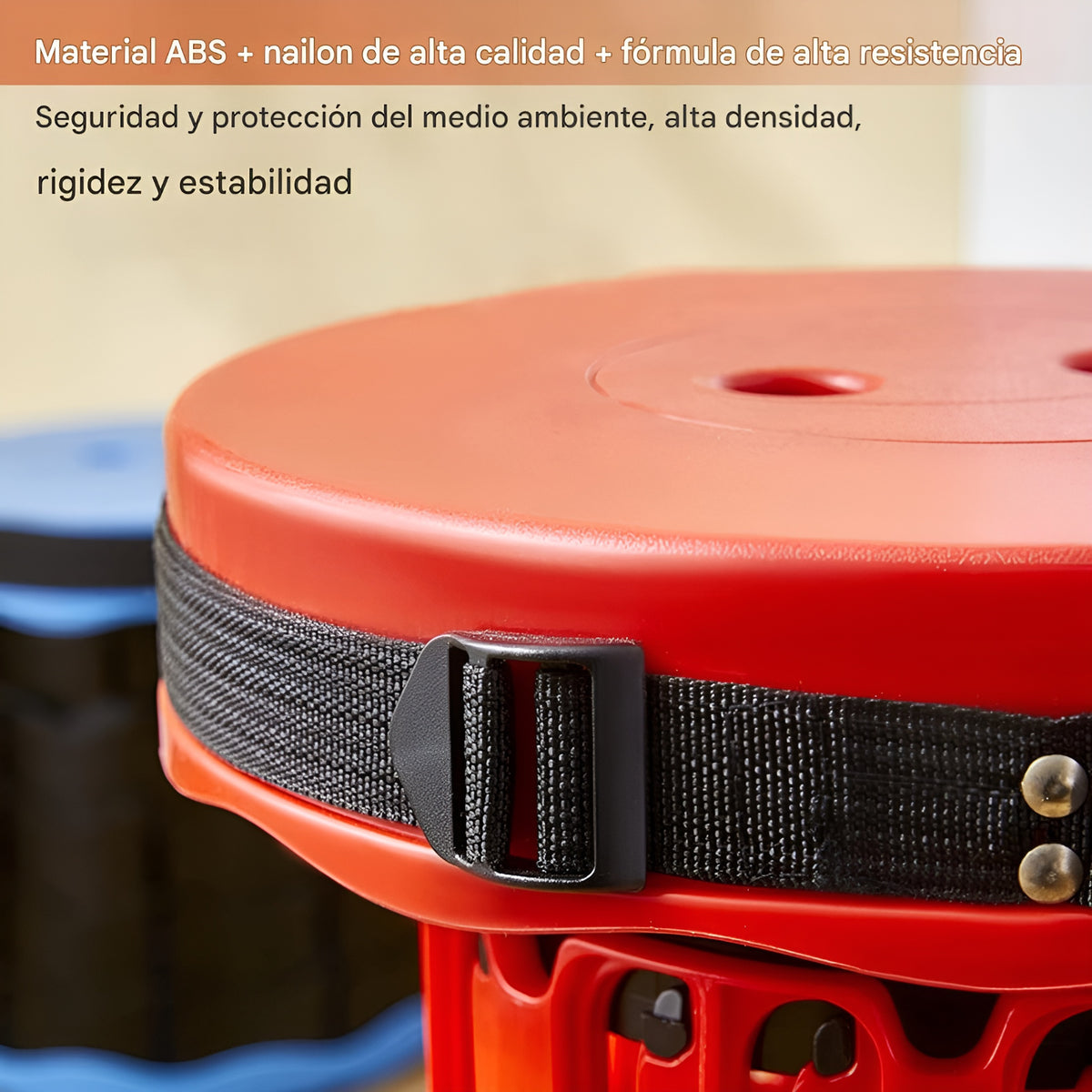 Taburete plegable flexible y portátil en forma de disco – Tienda online NQLN Store Venezuela