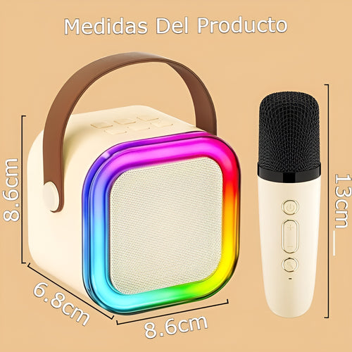 Altavoz inalambrico con Bluetooth karaoke 2 microfonos